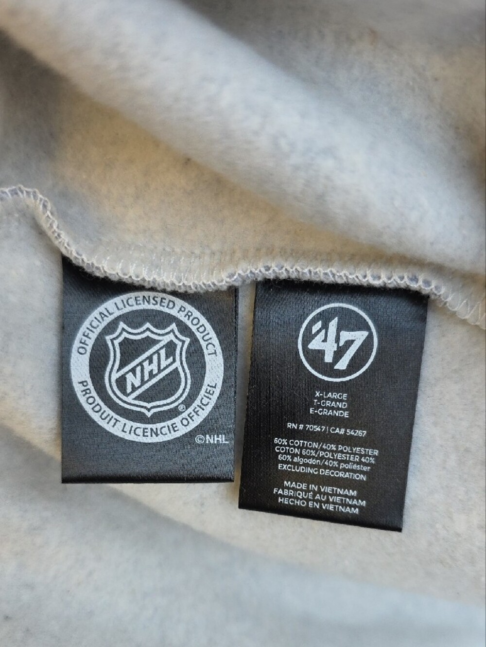 NWT Seattle Kraken Hockey NHL ’47 Brand Colorblock Crewneck Sweatshirt Size XL - Picture 12 of 13